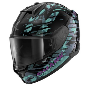 Каска SHARK D-SKWAL 3 REPTAIA BLACK/BLUE/PURPLE 92796 автомобилен продукт ShakiAuto