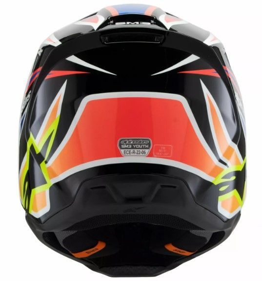 Детска мотокрос каска ALPINESTARS SM3 WURX BLK/YL/B 72749 автомобилен продукт ShakiAuto