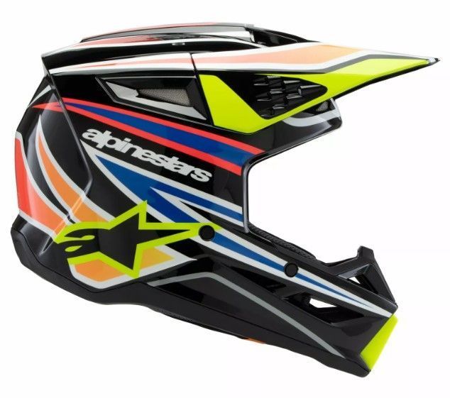 Детска мотокрос каска ALPINESTARS SM3 WURX BLK/YL/B 72749 автомобилен продукт ShakiAuto
