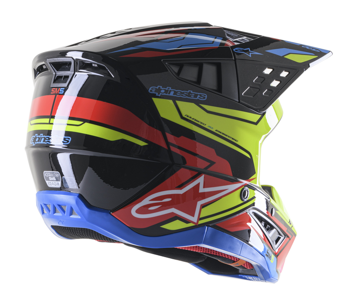 Мотокрос каска ALPINESTARS SM5 SM5 ACT2 BK/Y/R 61804 автомобилен продукт ShakiAuto