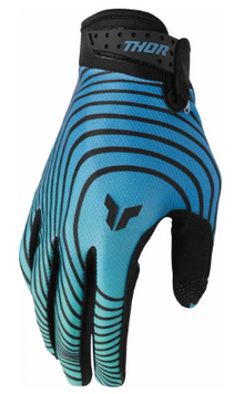 Mотокрос ръкавици THOR LAUNCHMODE IDENTITY TEAL/BLACK 84186 автомобилен продукт ShakiAuto