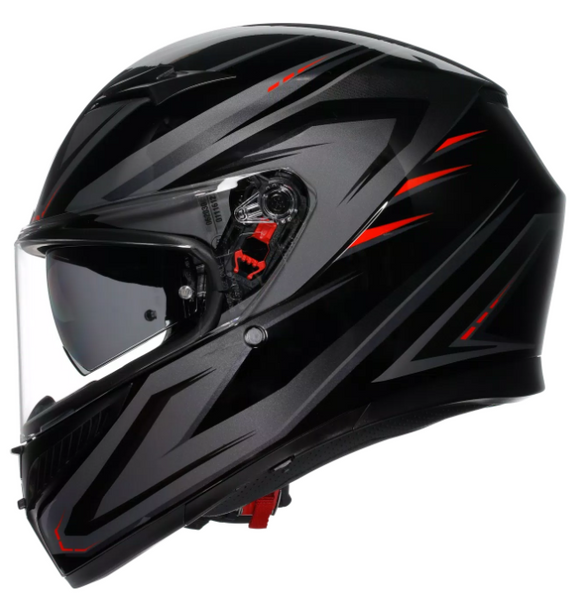 КАСКА AGV K3 E2206 - SYTH BLACK/RED 87696 автомобилен продукт ShakiAuto