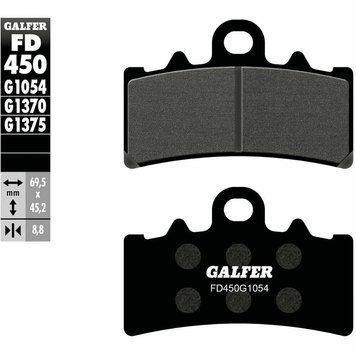 Предни мото накладки Galfer SEMI METAL FD450G1054 33708 автомобилен продукт ShakiAuto