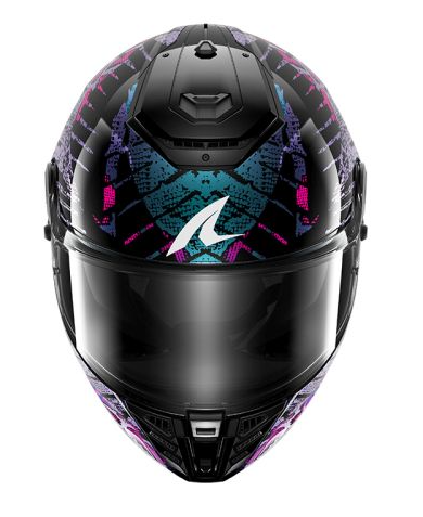Каска SHARK SPARTAN RS CARBON REPTAIA BLACK/BLUE/PURPLE 92669 автомобилен продукт ShakiAuto