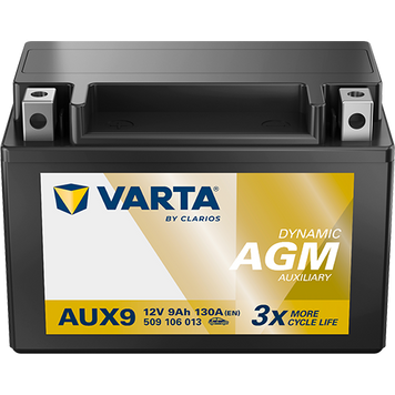 Varta Moto AUX 9 - 12v 9Ah 130A AGM L+ 509106013K262 автомобилен продукт ShakiAuto