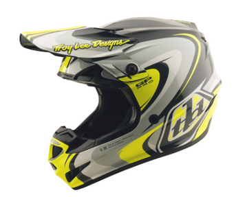 Mотокрос каска TROY LEE DESIGNS GP Pro Crossover - Grey/Yellow 93616 автомобилен продукт ShakiAuto
