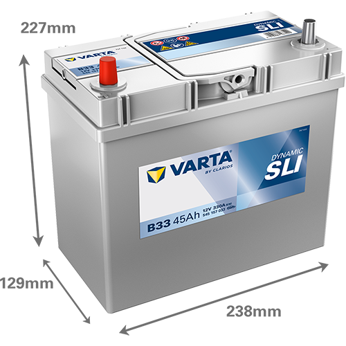 Акумулатор Варта DYNAMIC SLI 12/45/330 A L+ ( ляв плюс) 545 158 033 автомобилен продукт ShakiAuto