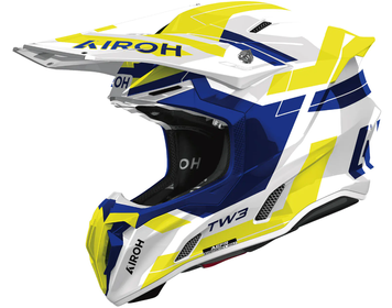 Мотокрос каска AIROH TWIST 3 DYNASTY BLUE/YELLOW GLOSS 90962 автомобилен продукт ShakiAuto