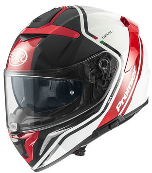 Каска PREMIER DEVIL PH 2 BLACK/WHITE/RED 62695 автомобилен продукт ShakiAuto