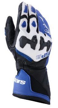 Кожени ръкавици ALPINESTARS SP-9 BLUE/NAVY/WHITE 97074 автомобилен продукт ShakiAuto