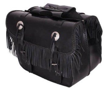 Кожени дисаги за мотор ADRENALINE FRINGES BLACK 42566 автомобилен продукт ShakiAuto
