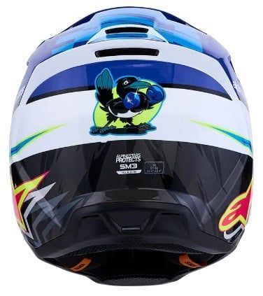 Мотокрос каска ALPINESTARS SM3 FALCON BLU/BLK/PNK 103105 автомобилен продукт ShakiAuto