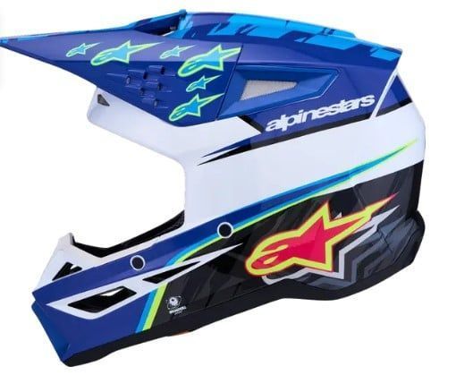 Мотокрос каска ALPINESTARS SM3 FALCON BLU/BLK/PNK 103105 автомобилен продукт ShakiAuto
