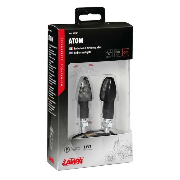 LED мигачи ATOM BLACK &ndash; 90101 152 автомобилен продукт ShakiAuto