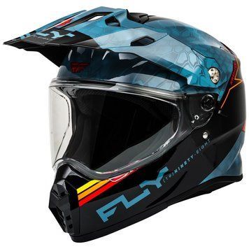 Ендуро каска FLY RACING Trekker Conceal-Slate/Black/Red 2025 73902 автомобилен продукт ShakiAuto