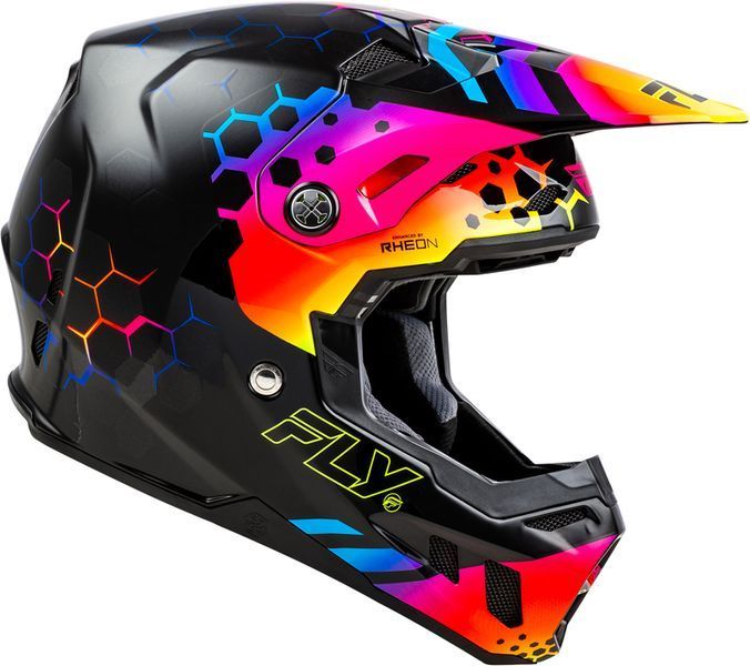 Мотокрос каска FLY RACING Formula CC Tektonic - Black/Sunset 67954 автомобилен продукт ShakiAuto