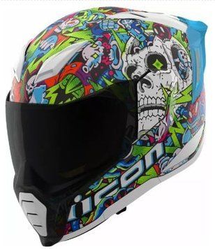 Каска ICON Ultraflite Doodle 3 MIPS&reg; BL 81519 автомобилен продукт ShakiAuto