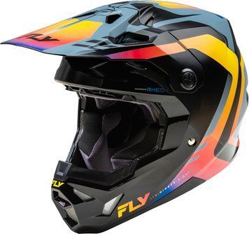 Мотокрос каска FLY RACING Formula CP Krypton - Grey/Black/Electric Fade 68259 автомобилен продукт ShakiAuto