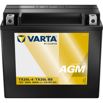 Varta Moto TX20L-4 12v 18Ah 250A AGM R+ 518901025K544 автомобилен продукт ShakiAuto
