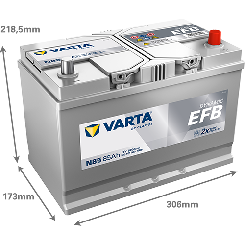 АКУМУЛАТОР ВАРТА DYNAMIC EFB 12/85/800A R+ 585 501 080 автомобилен продукт ShakiAuto