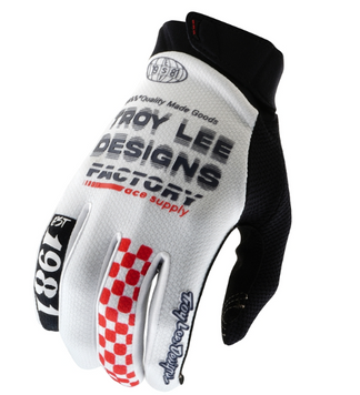 Мотокрос ръкавици TROY LEE DESIGNS GP Pro - Factory White 93319 автомобилен продукт ShakiAuto