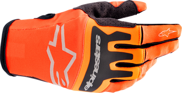 Ръкавици ALPINESTARS TECHSTAR 2023 ORANGE/BLACK 42095 автомобилен продукт ShakiAuto