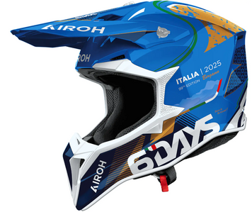 Мотокрос каска AIROH WRAAAP 6 DAYS ITALY 2025 90959 автомобилен продукт ShakiAuto