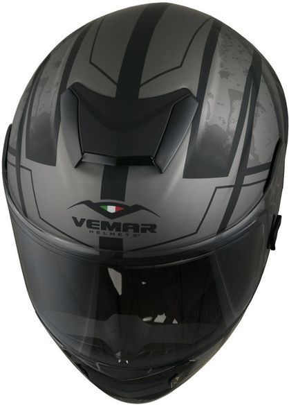 Спортна каска VEMAR HURRICANE CLAW MATT DARK SILVER 22874 автомобилен продукт ShakiAuto