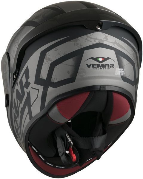 Спортна каска VEMAR HURRICANE CLAW MATT DARK SILVER 22874 автомобилен продукт ShakiAuto