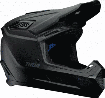 Мотокрос каска THOR FLEET BLACKOUT MATT 81756 автомобилен продукт ShakiAuto