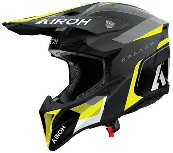 Мотокрос каска AIROH WRAAAP Conquer Yellow Matt 91422 автомобилен продукт ShakiAuto