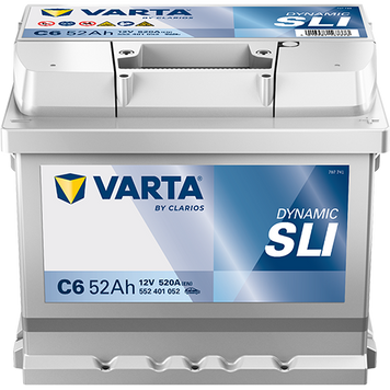 АКУМУЛАТОР ВАРТА DYNAMIC SLI 12/52/520A C6 552 401 052  автомобилен продукт ShakiAuto