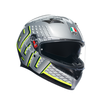 КАСКА AGV K3 - FORTIFY GREY/BLACK/YELLOW FLUO 56226 автомобилен продукт ShakiAuto