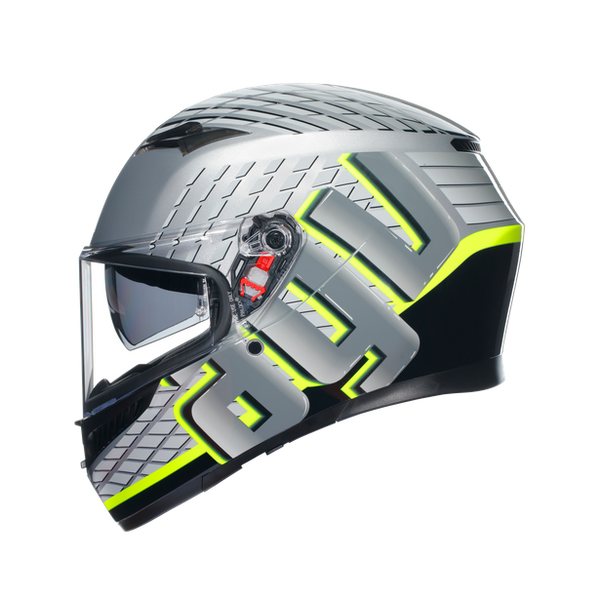 КАСКА AGV K3 - FORTIFY GREY/BLACK/YELLOW FLUO 56226 автомобилен продукт ShakiAuto
