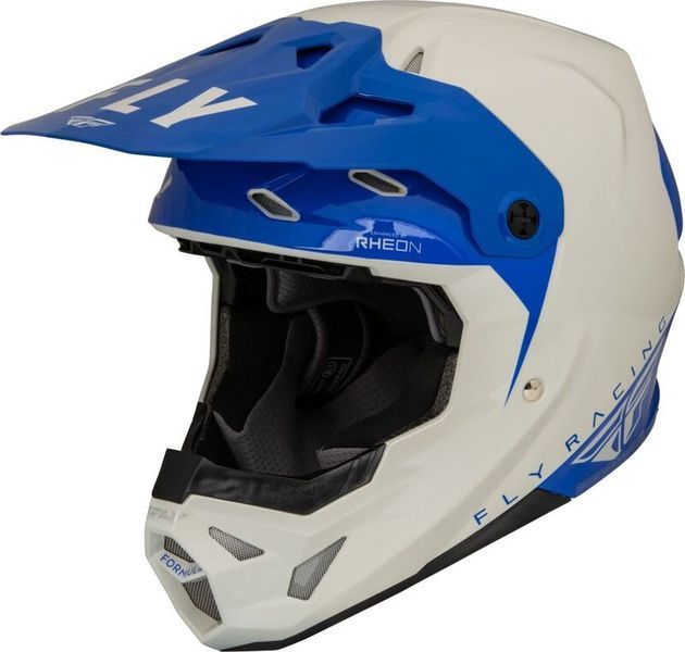 Мотокрос каска FLY RACING Formula CP Slant- Grey/Blue 68265 автомобилен продукт ShakiAuto