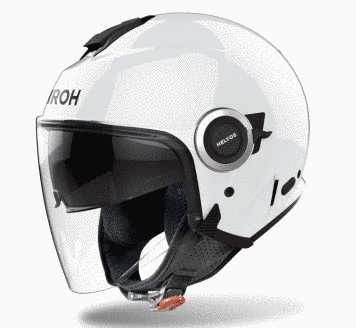 Kаска за скутер AIROH HELYOS WHITE GLOSS 73547 автомобилен продукт ShakiAuto