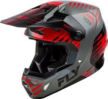Мотокрос каска FLY RACING Formula CP Slice - Grey/Red/Black 2025 73634 автомобилен продукт ShakiAuto