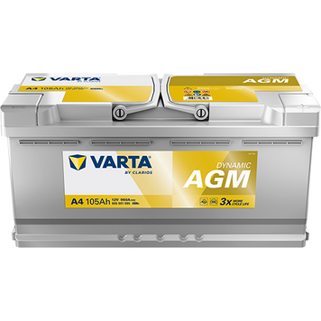 АКУМУЛАТОР ВАРТА DYNAMIC AGM 12/105/950A А4 605 901 095 J382 автомобилен продукт ShakiAuto