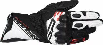 КОЖЕНИ РЪКАВИЦИ ALPINESTARS SP-3 BLK/WHT/RD FLUO 82008 автомобилен продукт ShakiAuto