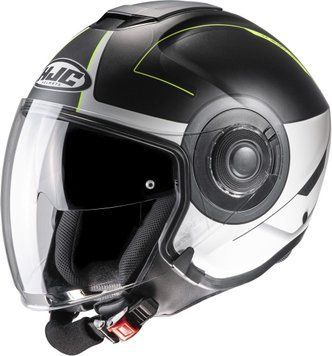 Скутер каска HJC i40 PANADI BLACK/WHITE 39422 автомобилен продукт ShakiAuto