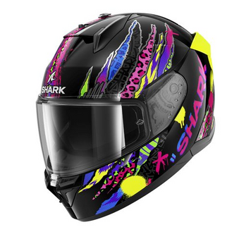 Каска SHARK D-SKWAL 3 FAWN BLACK/PURPLE/YELLOW 92799 автомобилен продукт ShakiAuto