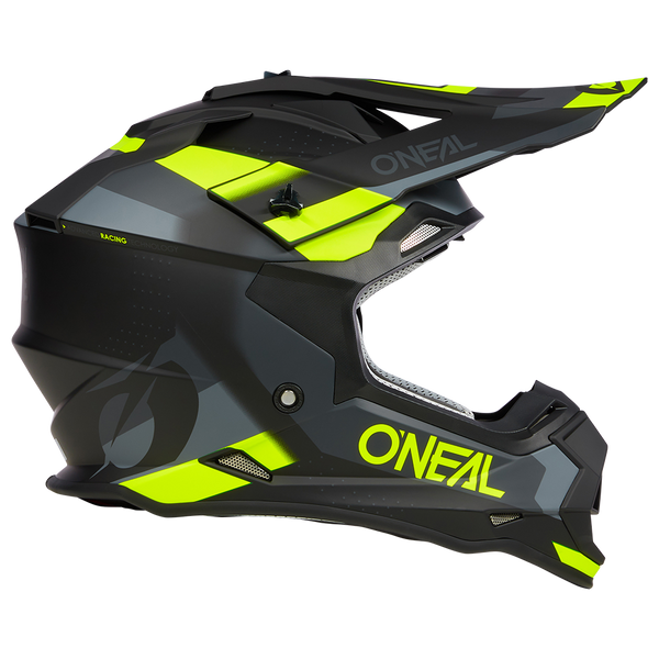 Мотокрос каска O'NEAL 2SERIES SPYDE V.23 BLACK/GRAY/NEON YELLOW 40337 автомобилен продукт ShakiAuto