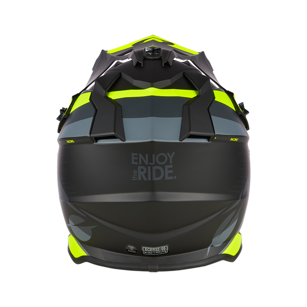 Мотокрос каска O'NEAL 2SERIES SPYDE V.23 BLACK/GRAY/NEON YELLOW 40337 автомобилен продукт ShakiAuto