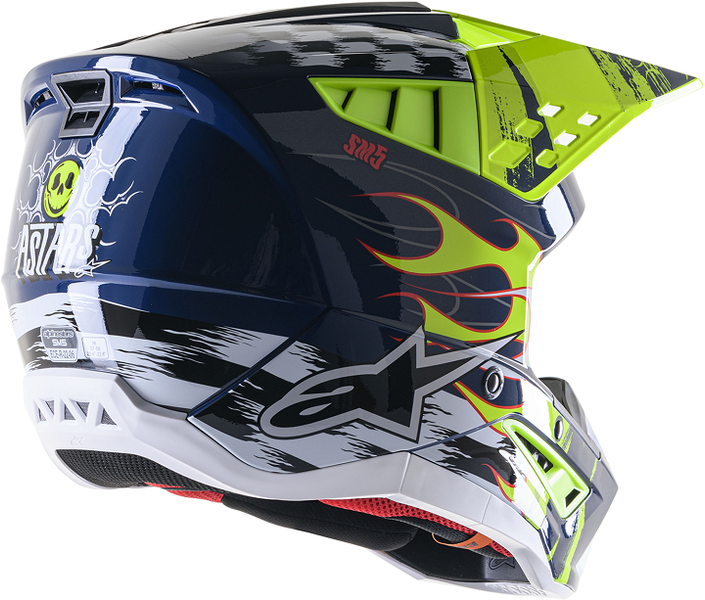 Мотокрос каска ALPINESTARS SM5 RASH NV/YL 61883 автомобилен продукт ShakiAuto