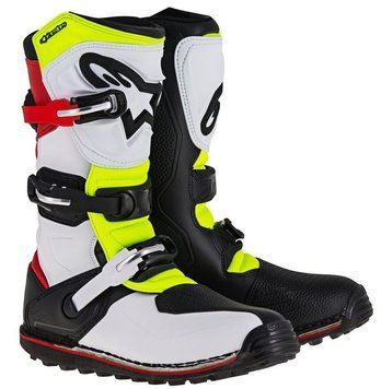 Ботуши ALPINESTARS TECH-T White/Red/Fluo yellow/Black 101823 автомобилен продукт ShakiAuto