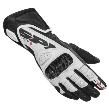 Дамски кожени мото ръкавици SPIDI STR-6 Black/White 61549 автомобилен продукт ShakiAuto