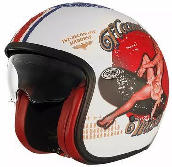 Скутерова каска Premier Vintage Pin Up 8BM 76574 автомобилен продукт ShakiAuto