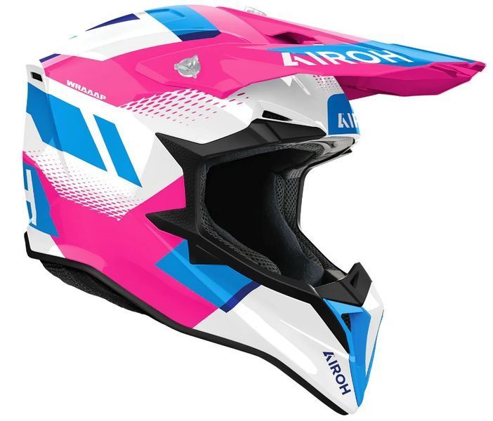 Мотокрос каска AIROH WRAAAP VISION PINK GLOSS 91423 автомобилен продукт ShakiAuto