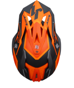 Mотокрос каска Just1 J-18 F Hexa Orange/Titanium/Black 79401 автомобилен продукт ShakiAuto