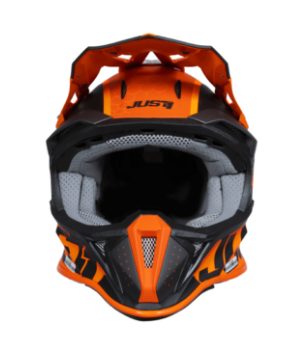 Mотокрос каска Just1 J-18 F Hexa Orange/Titanium/Black 79401 автомобилен продукт ShakiAuto